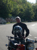 Biker-Moni on holidays